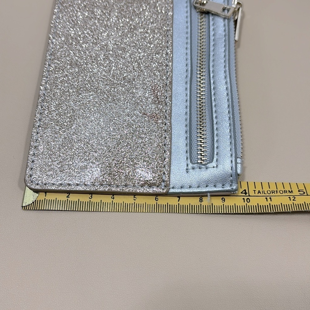 NWT Bead landing small silver and gold glitter wristlet - Picture 6 of 8